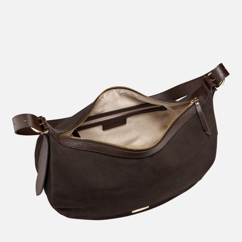 Bolso de hombro PLUETTE BAG MUJER Marr&oacute;n - image number 4 | GEOX