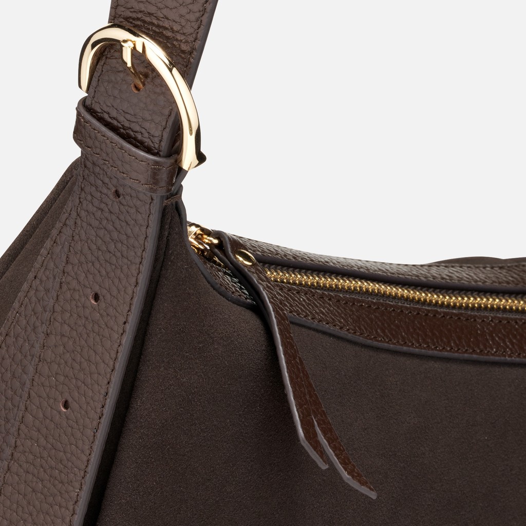 Bolso de hombro PLUETTE BAG MUJER Marr&oacute;n - image number 5 | GEOX