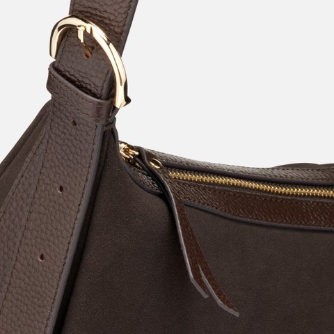 Bolso de hombro PLUETTE BAG MUJER Marr&oacute;n - image number 5 | GEOX