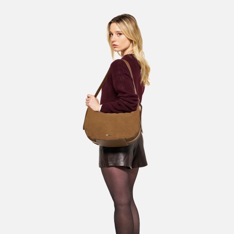 Bolso de hombro PLUETTE BAG MUJER Tabaco - image number 5 | GEOX