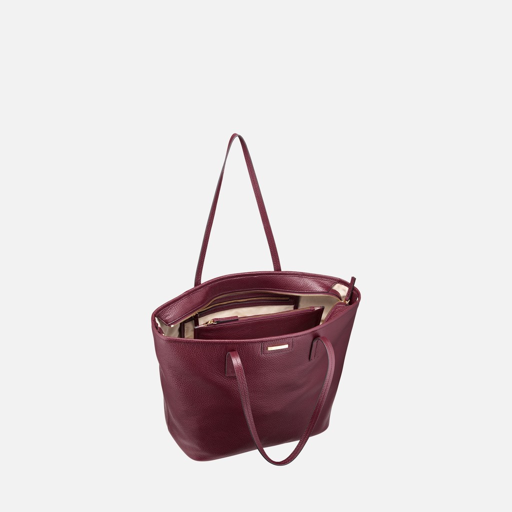 Schoudertas ZHARPERY BAG DAMES Wijnrood - image number 3 | GEOX