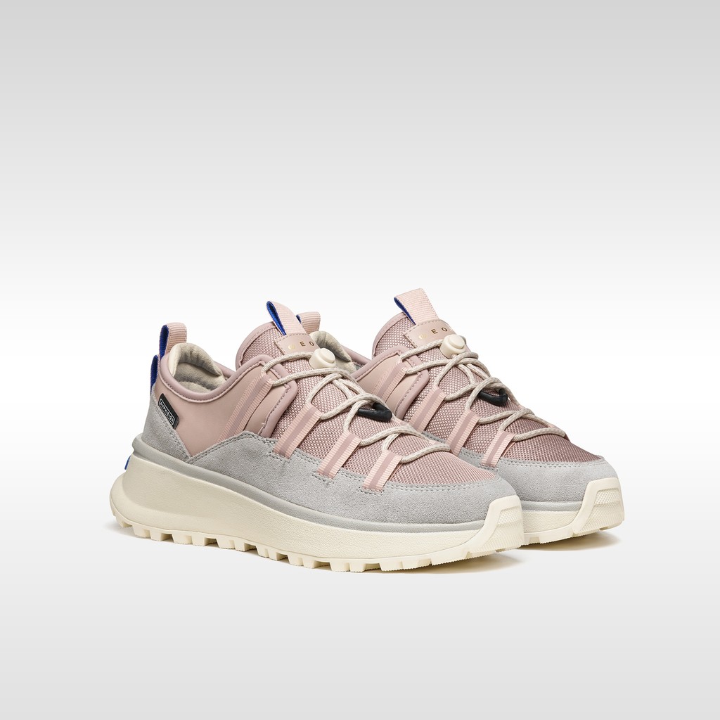 Sneakers imperm&eacute;ables GXRN-03 ABX FEMME Gris/Vieux rose - image number 8 | GEOX