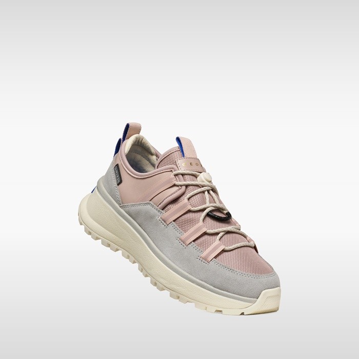 Sneakers imperm&eacute;ables GXRN-03 ABX FEMME Gris/Vieux rose | GEOX