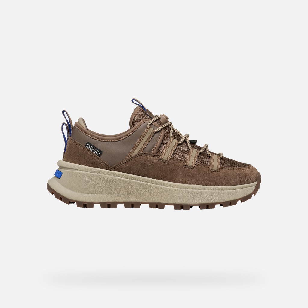 Sneakers imperm&eacute;ables GXRN-03 ABX FEMME Taupe - image number 2 | GEOX