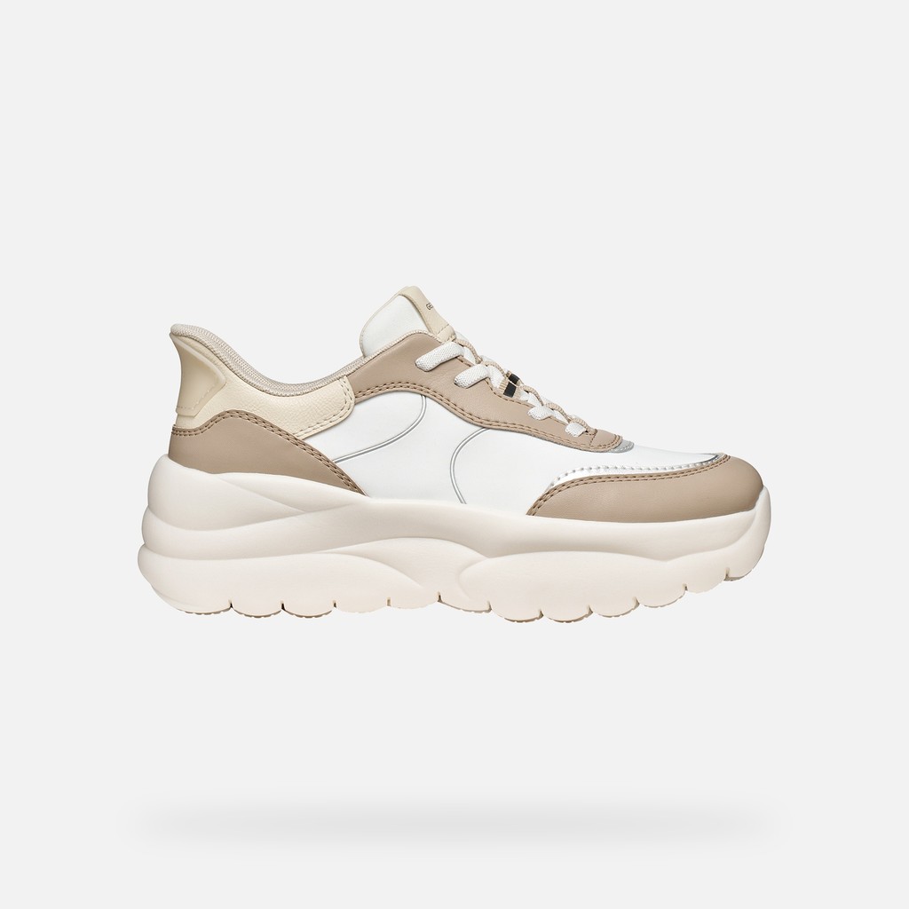 Slip in sneakers XTORS PLUS WOMAN White/Beige - image number 1 | GEOX