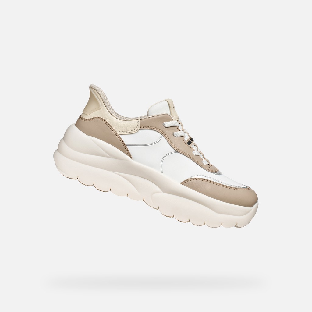 Slip in sneakers XTORS PLUS WOMAN White/Beige - image number 0 | GEOX