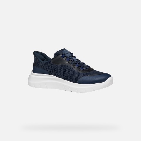 Slip in sneakers PLUMMERY PLUS WOMAN Dark Blue/Blue - image number 2 | GEOX