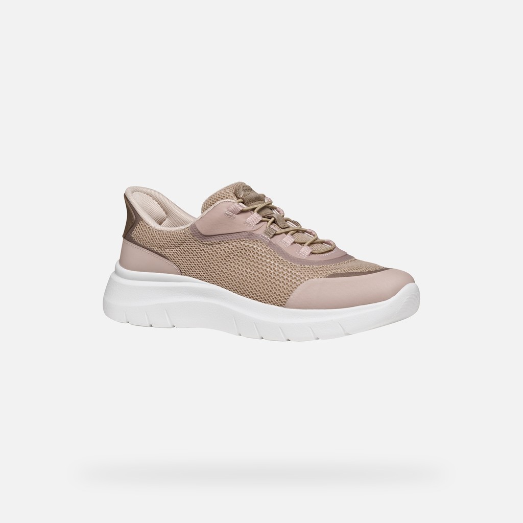 Slip in sneakers PLUMMERY PLUS WOMAN Antique rose/Dove grey - image number 2 | GEOX