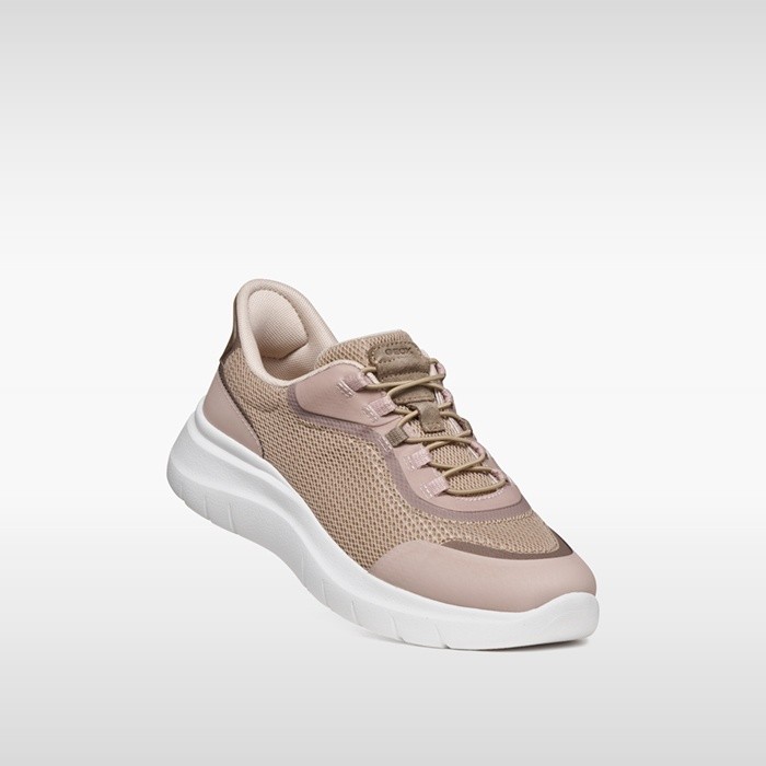 Slip in sneakers PLUMMERY PLUS WOMAN Antique rose/Dove grey | GEOX