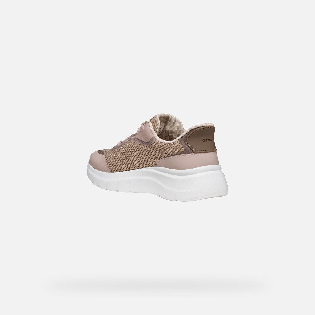 Slip in sneakers PLUMMERY PLUS WOMAN Antique rose/Dove grey - image number 3 | GEOX