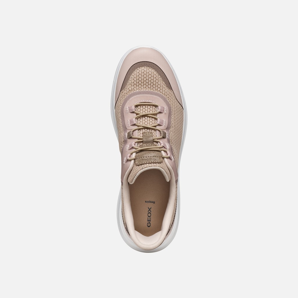 Slip in sneakers PLUMMERY PLUS WOMAN Antique rose/Dove grey - image number 5 | GEOX