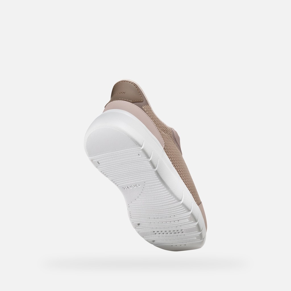 Slip in sneakers PLUMMERY PLUS WOMAN Antique rose/Dove grey - image number 7 | GEOX