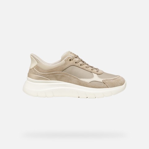 Slip in-Sneakers PLUMMERY PLUS DAME Hellbeige - image number 2 | GEOX