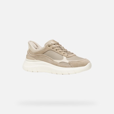 Slip in-Sneakers PLUMMERY PLUS DAME Hellbeige - image number 3 | GEOX