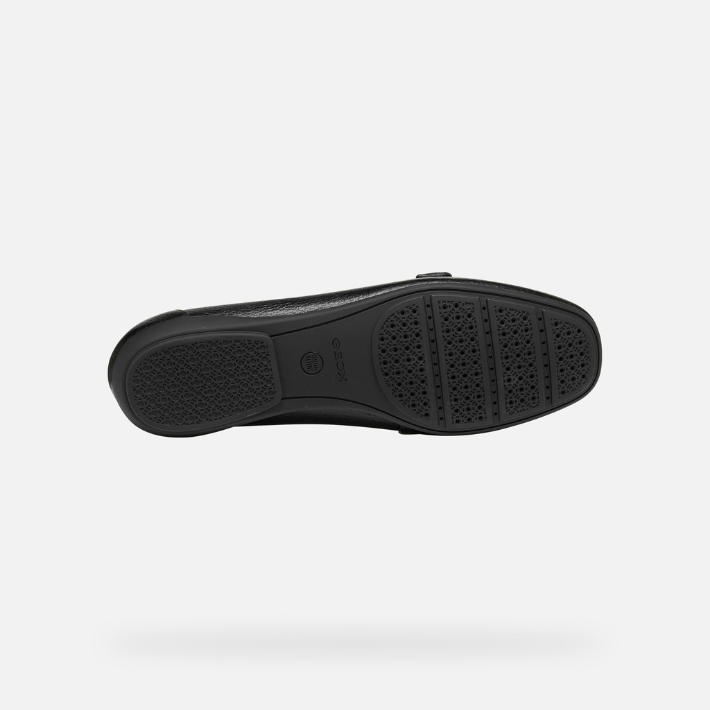 Mocassins en cuir ANNYTAH MOC B FEMME Noir - image number 6 | GEOX