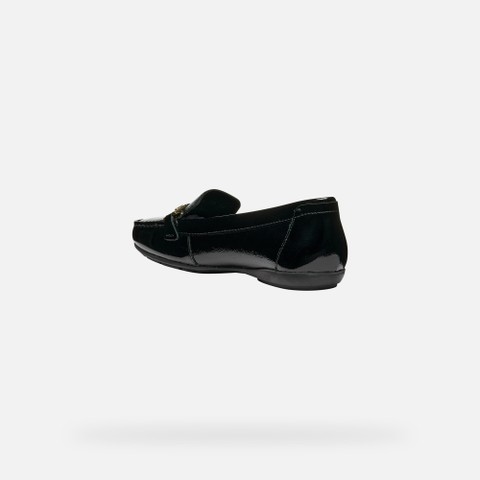 Leather loafers ANNYTAH MOC B WOMAN Black - image number 3 | GEOX