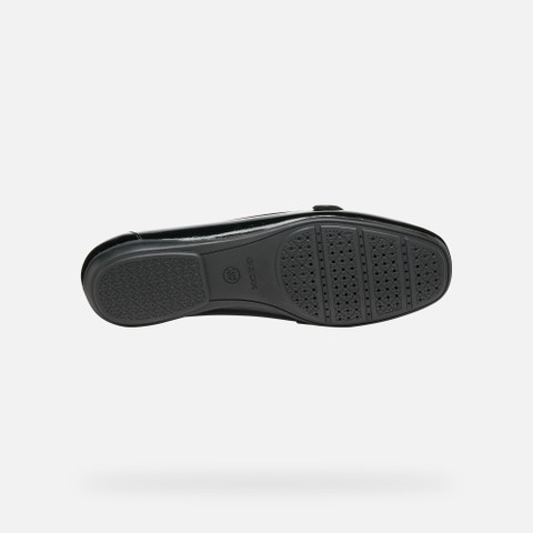 Leather loafers ANNYTAH MOC B WOMAN Black - image number 6 | GEOX