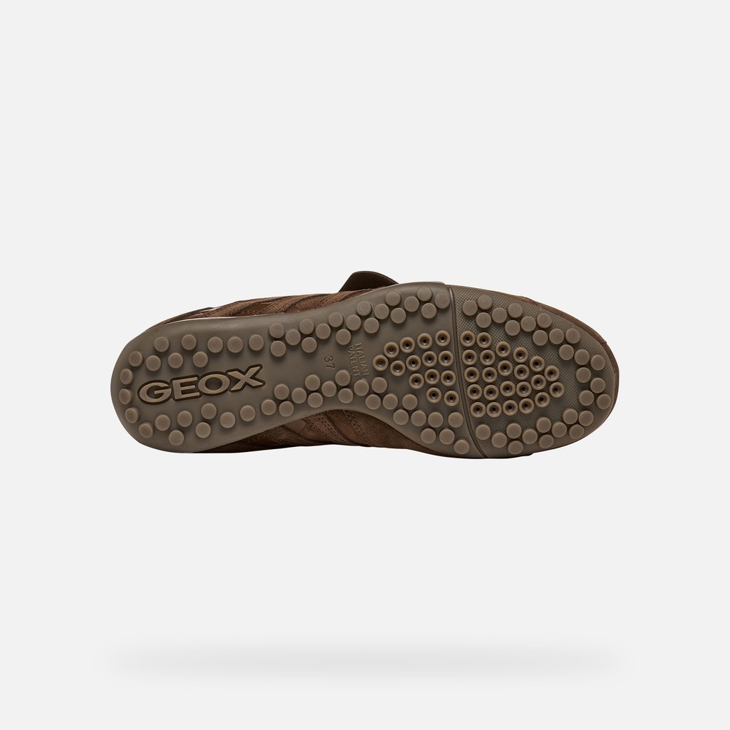 Baskets basse Vintage SNAKE FEMME Brun fonc&eacute; - image number 6 | GEOX