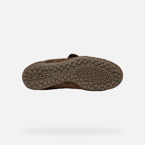 Baskets basse Vintage SNAKE FEMME Brun fonc&eacute; - image number 6 | GEOX