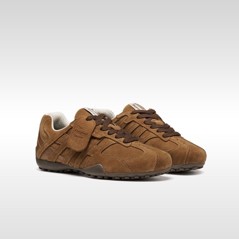Sneakers basse vintage SNAKE DONNA Nocciola - image number 7 | GEOX