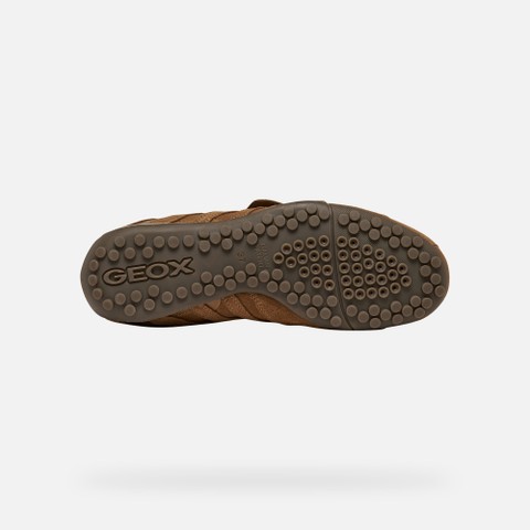 Sneakers basse vintage SNAKE DONNA Nocciola - image number 6 | GEOX