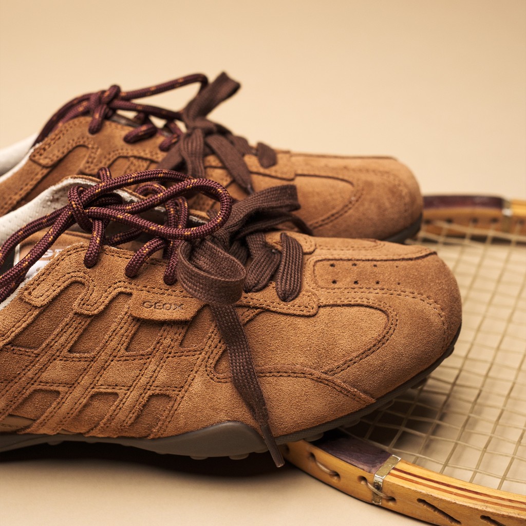 Sneakers basse vintage SNAKE DONNA Nocciola - image number 12 | GEOX