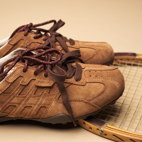 Sneakers basse vintage SNAKE DONNA Nocciola - image number 12 | GEOX
