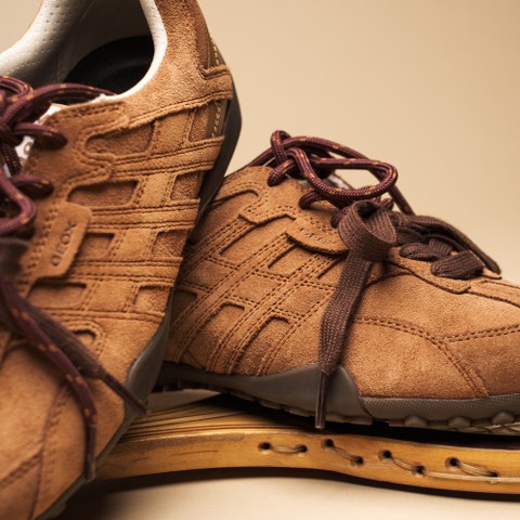 Sneakers basse vintage SNAKE DONNA Nocciola - image number 15 | GEOX