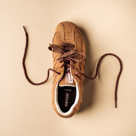 Sneakers basse vintage SNAKE DONNA Nocciola - image number 13 | GEOX