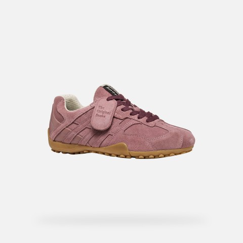 Vintage low top sneakers SNAKE WOMAN Old Rose - image number 2 | GEOX