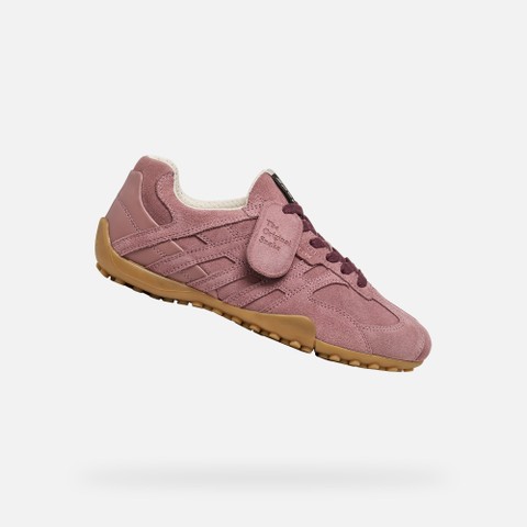 Vintage low top sneakers SNAKE WOMAN Old Rose | GEOX