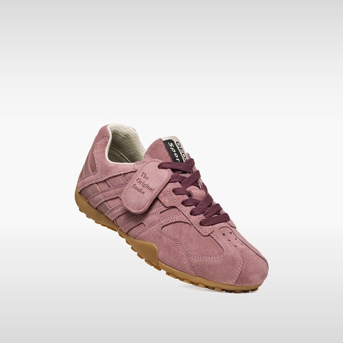 Vintage low top sneakers SNAKE WOMAN Old Rose | GEOX