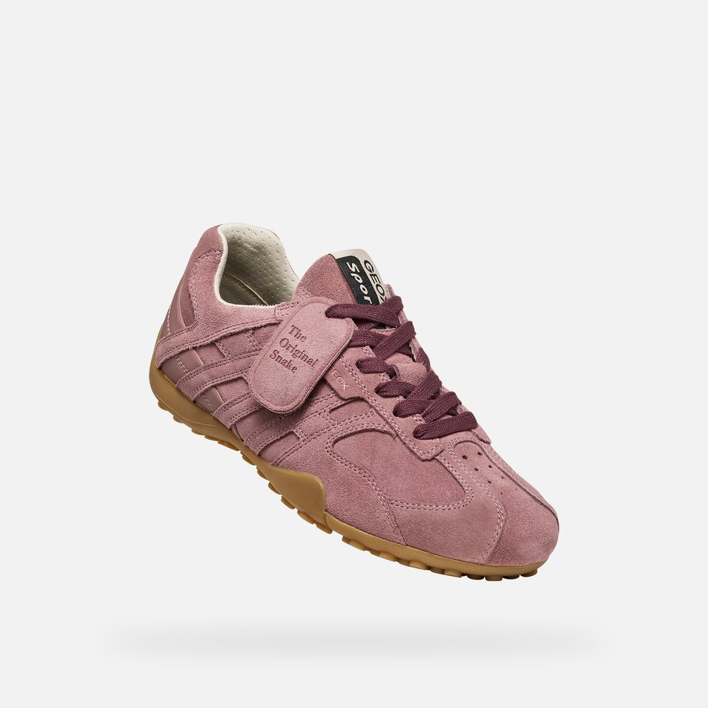 Vintage low top sneakers SNAKE WOMAN Old Rose - image number 4 | GEOX