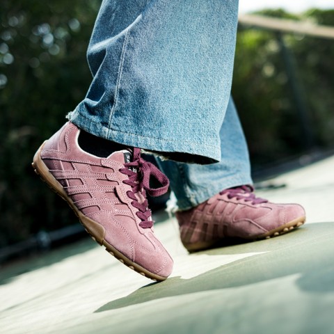 Vintage low top sneakers SNAKE WOMAN Old Rose - image number 1 | GEOX