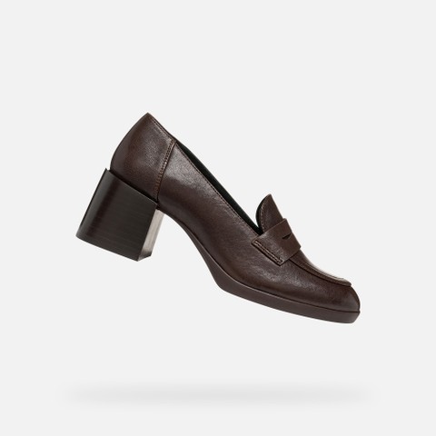 Heeled shoes WALK PLEASURE 55T WOMAN Dark Brown - image number 0 | GEOX