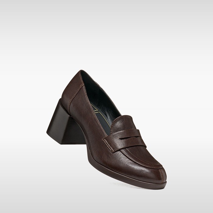 Heeled shoes WALK PLEASURE 55T WOMAN Dark Brown | GEOX