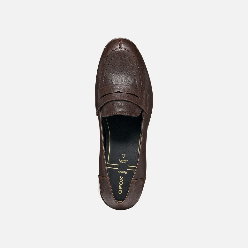 Heeled shoes WALK PLEASURE 55T WOMAN Dark Brown - image number 5 | GEOX