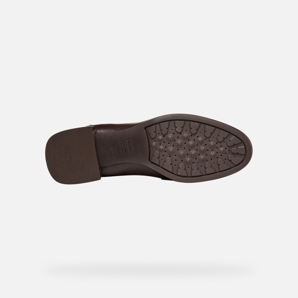 Heeled shoes WALK PLEASURE 55T WOMAN Dark Brown - image number 6 | GEOX