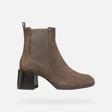 Medium heel ankle boots WALK PLEASURE 55T WOMAN Taupe - image number 1 | GEOX