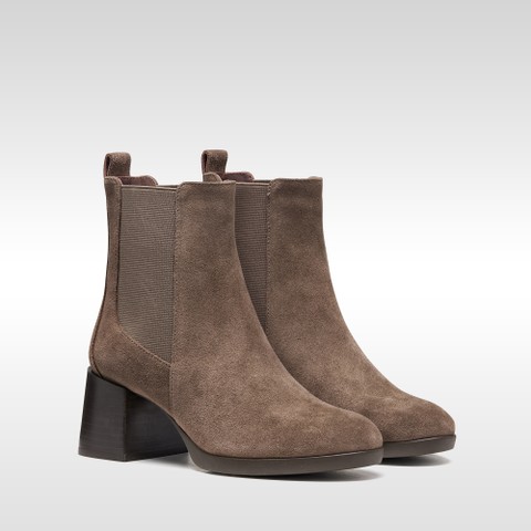 Medium heel ankle boots WALK PLEASURE 55T WOMAN Taupe - image number 7 | GEOX