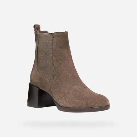 Medium heel ankle boots WALK PLEASURE 55T WOMAN Taupe - image number 2 | GEOX