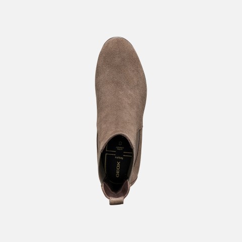 Medium heel ankle boots WALK PLEASURE 55T WOMAN Taupe - image number 5 | GEOX