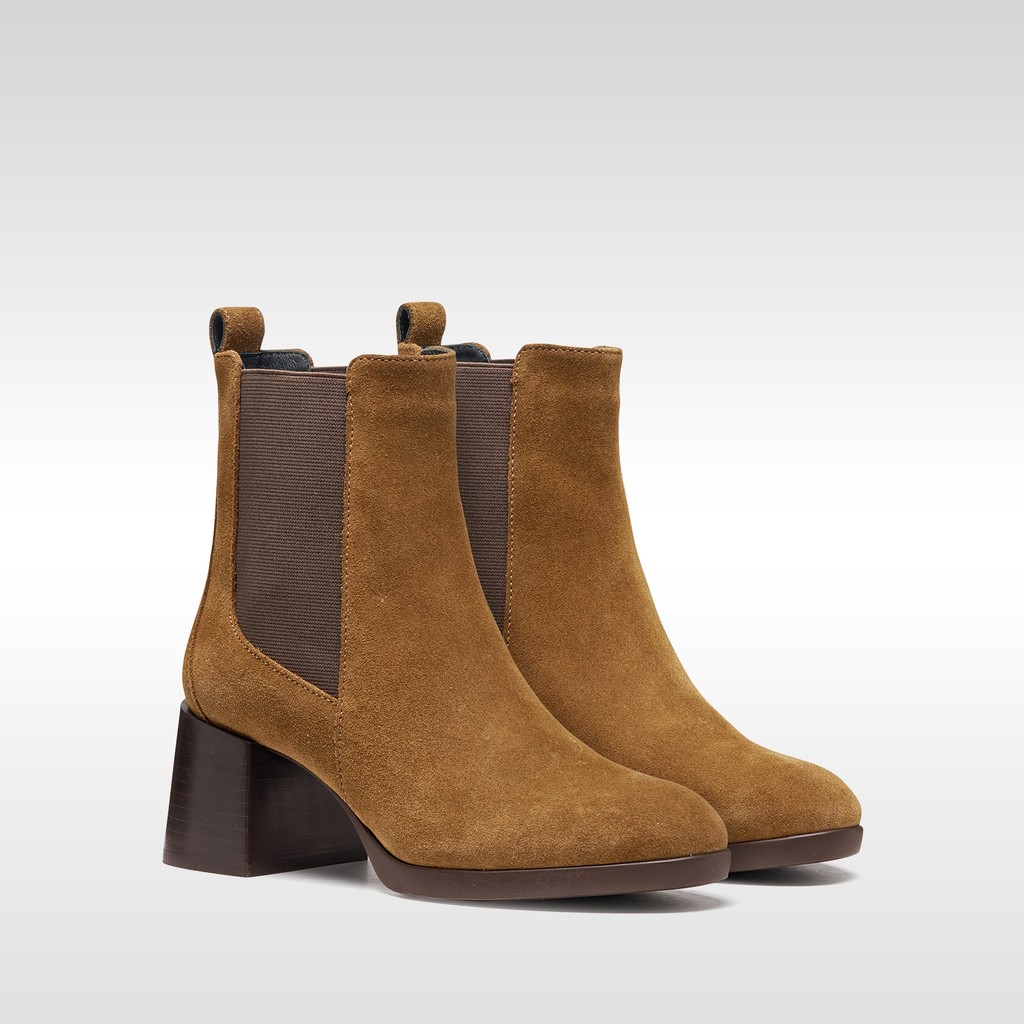 Medium heel ankle boots WALK PLEASURE 55T WOMAN Nut - image number 7 | GEOX