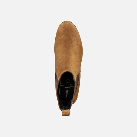 Medium heel ankle boots WALK PLEASURE 55T WOMAN Nut - image number 5 | GEOX