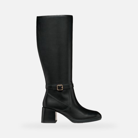 Leather high boots WALK PLEASURE 55T WOMAN Black - image number 1 | GEOX