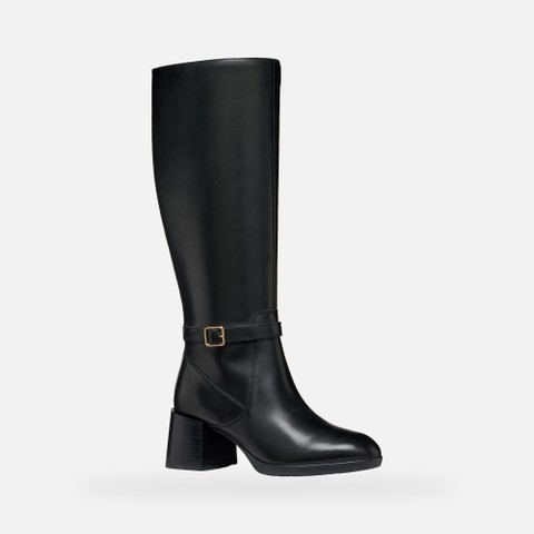 Leather high boots WALK PLEASURE 55T WOMAN Black - image number 2 | GEOX
