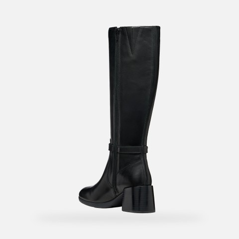 Leather high boots WALK PLEASURE 55T WOMAN Black - image number 3 | GEOX