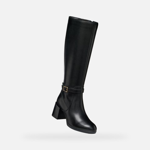Leather high boots WALK PLEASURE 55T WOMAN Black - image number 4 | GEOX