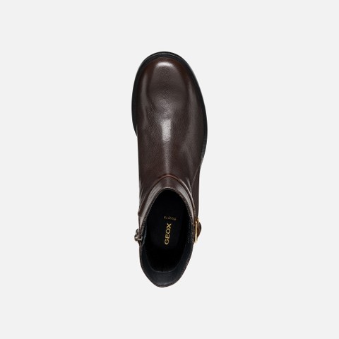 Medium heel ankle boots SOBIMA WOMAN Dark Brown - image number 6 | GEOX