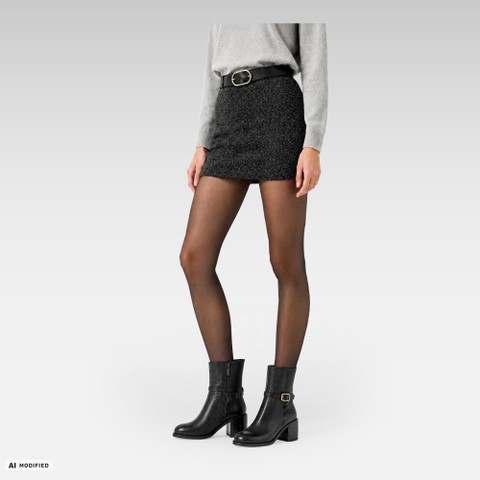 Botines tac&oacute;n medio SOBIMA MUJER Negro - image number 1 | GEOX